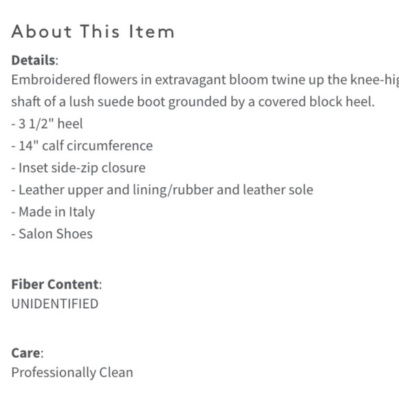 kate spade greenfield flower embroidered boots 6.5 - Picture 11 of 16